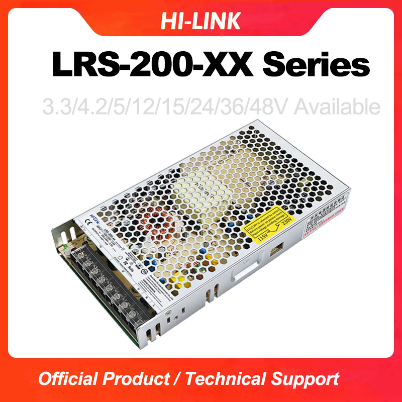 Dc Power Supply 12V - HI-LINK LRS-200 200W AC-DCスイッチング電源 3.3V/4.2V/5V/12V/15V/24V/36V/48V ユニバーサル安定化電源