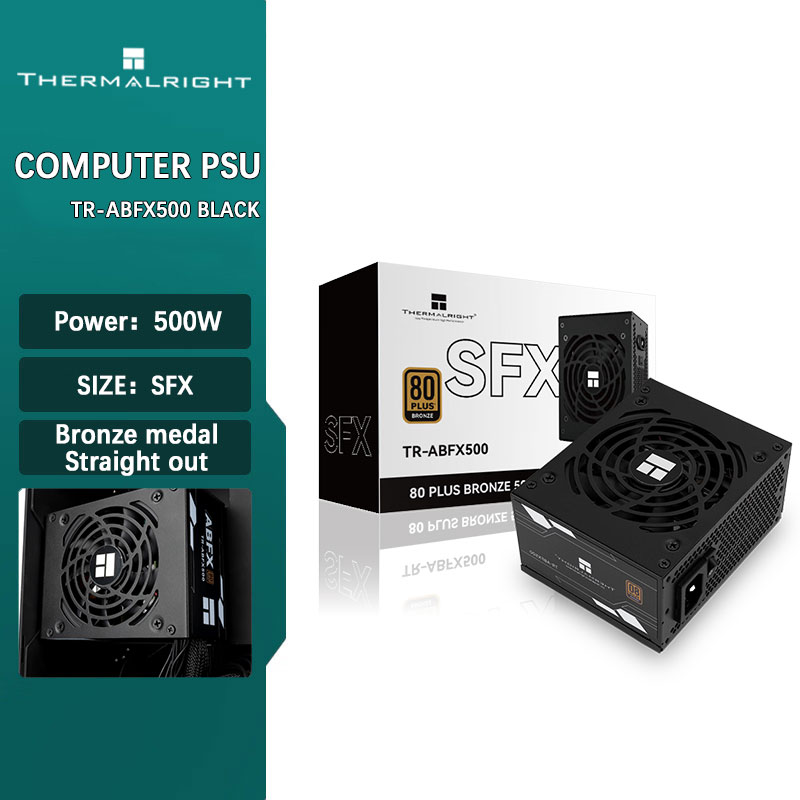 Power Supply 650W - Thermalright TR-ABFX500 ブラック SFX ブロンズメダル ストレートアウト