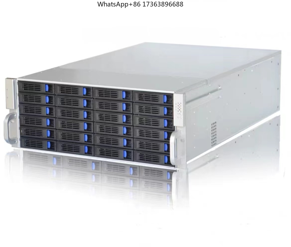 Server Power Supply - 4Uラックマウントサーバーケース 24個ホットスワップ対応SATA/SASドライブベイ MiniSAS/SATA 6Gb/s 12Gb/sコネクタ ファン冷却