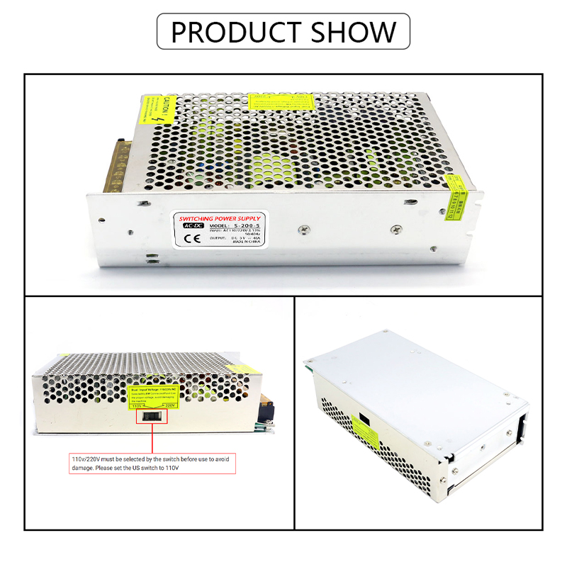 110/220V AC から DC への変換 5V 40A  - Smps Power Supply のレビューと価格