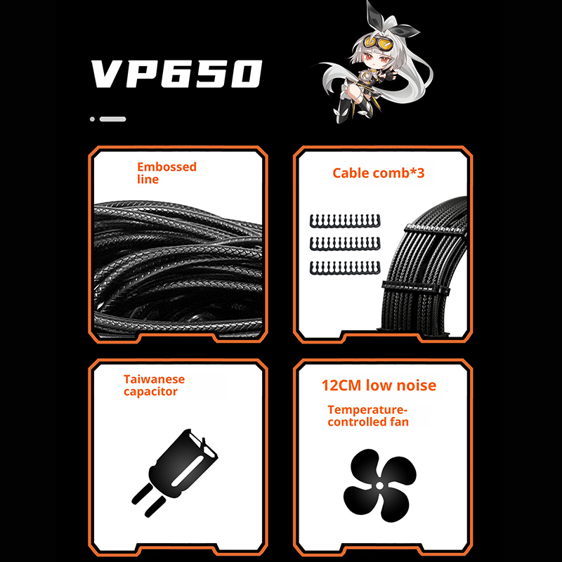 パワートレイン X-GAMERX VP 650W 750W  - Power Supply 650W のレビューと価格