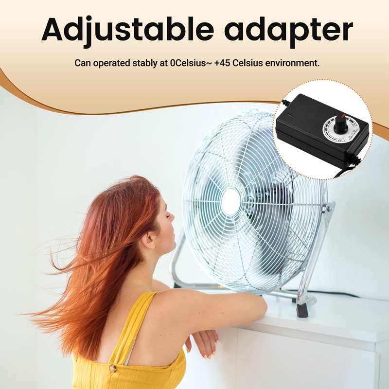 AC-DCアダプター 12V 2A 調整可能な電源モーター速 - Power Supply のレビューと価格